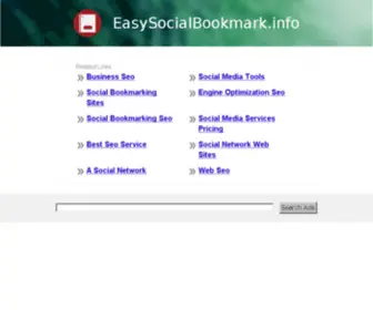 Easysocialbookmark.info(Your Source for Social News and Networking) Screenshot