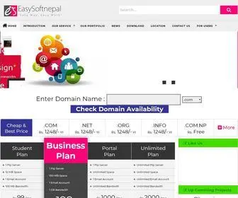 Easysoftnepal.com(Best Web Design and Web Hosting Company in Nepal) Screenshot