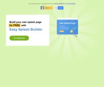 Easysplashbuilder.net(Easysplashbuilder) Screenshot