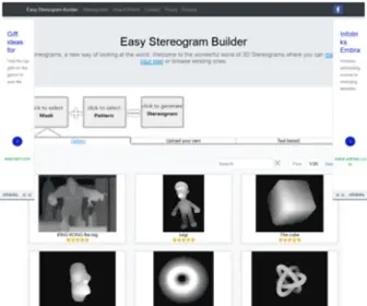 Easystereogrambuilder.com(Easy Stereogram Builder) Screenshot