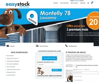 Easystock.ch(Easystock Self Storage) Screenshot