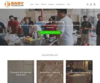 Easystonecare.com(Cleaning travertine) Screenshot