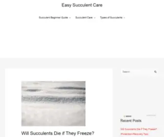 Easysucculentcare.com(Easy Succulent Care) Screenshot