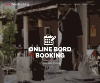 Easytablebooking.dk(Online bord booking system til din restaurant) Screenshot
