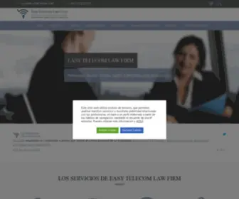 Easytelecomlaw.com(Easy Telecom Law Firm Madrid) Screenshot