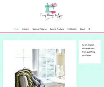 Easythingstosew.com(Easy Things to Sew) Screenshot