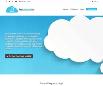 Easytimeclock.com(Cloud-Based Time & Attendance System) Screenshot
