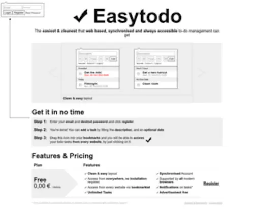 Easytodo.net(Easytodo) Screenshot