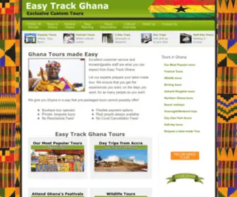 Easytrackghana.com(Tour Operator in Ghana) Screenshot