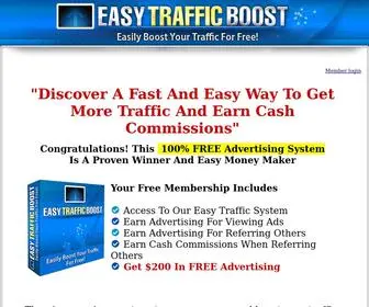 Easytrafficboost.com(Easy Traffic Boost) Screenshot