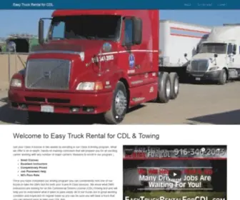 EasytruckrentalforCDL.com(Cdl truck rental) Screenshot