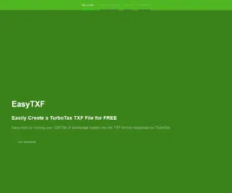 EasytXf.com(Easily Convert CSV Files to TurboTax TXF) Screenshot
