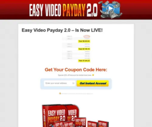 Easyvideopayday.com(Easy Video Payday) Screenshot