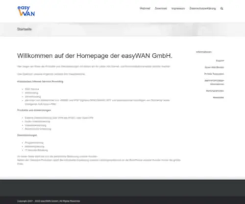 Easywan.eu(EasyWAN GmbH) Screenshot