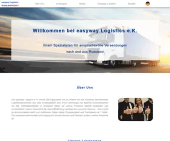 Easywaylogistics.com(Easyway Logistics) Screenshot