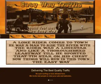 Easywaytraffic.com(Easy Way Traffic) Screenshot