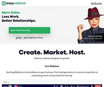 Easywebinar.com(EasyWebinar for doing Live Events) Screenshot