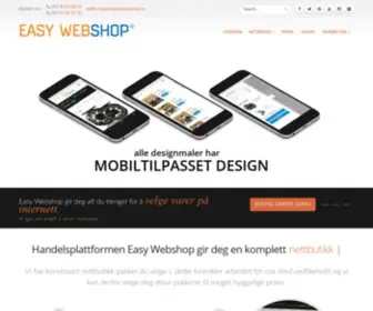 Easywebshop.no(En nettbutikk med krefter) Screenshot