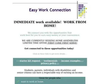 Easyworkconnection.org(Work At Home Assembly Jobs) Screenshot