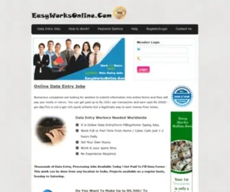 Easyworksonline.com(Data Entry Jobs. Earn Rs.50) Screenshot