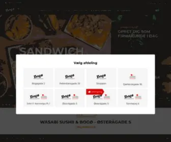 Eataalborg.dk(Velkommen til Bogø Sandwich) Screenshot