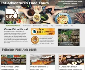 Eatadventures.com(Daily Food Tours in Portland Oregon) Screenshot