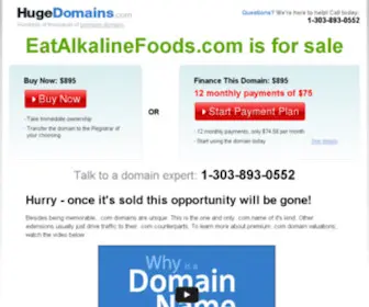 Eatalkalinefoods.com(Eatalkalinefoods) Screenshot