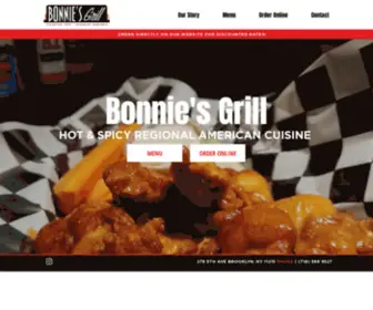 Eatatbonnies.com(Bonnie's Grill) Screenshot