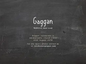 Eatatgaggan.com(Gaggan) Screenshot
