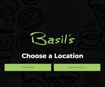 Eatbasils.com(Splash Page) Screenshot