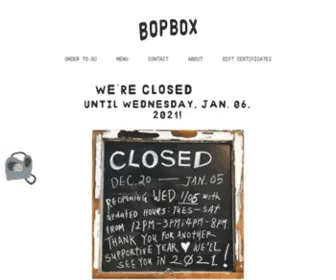 Eatbopbox.com(BOPBOX) Screenshot