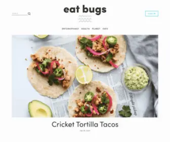Eatbugsblog.com(Eat Bugs) Screenshot