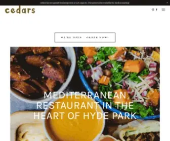 Eatcedars.com(Mediterranean Restaurant) Screenshot