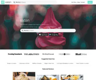 Eaten.io(The Food Rating App) Screenshot
