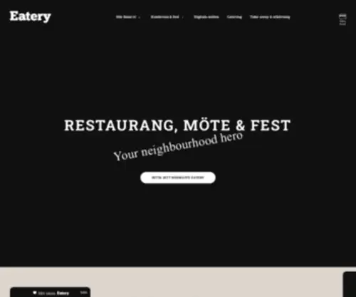 Eatery.se(Startsidan Eatery) Screenshot