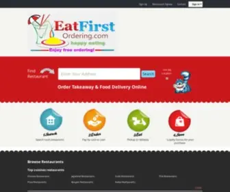 Eatfirstordering.com(Eat First Ordering) Screenshot
