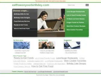 Eatfreeonyourbirthday.com(Eat Free On Your Birthday) Screenshot