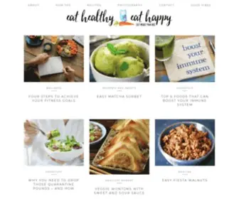 Eathealthyeathappy.com(This easy vinaigrette) Screenshot