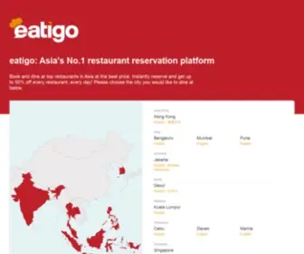 Eatigo.com(Asia's No.1 restaurant reservation platform) Screenshot