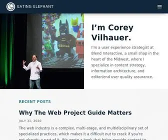 Eatingelephant.com(A Publication about Content Strategy) Screenshot