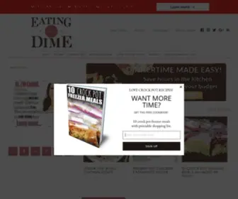 Eatingonadime.com(Eating on a Dime) Screenshot