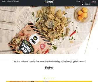 Eatirvins.com(IRVINS US) Screenshot