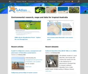 Eatlas.org.au(Environmental research) Screenshot