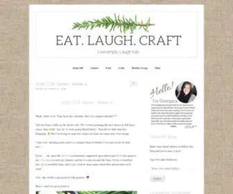 Eatlaughcraft.com(A Healthy Living Blog) Screenshot