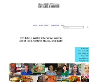Eatlikeawriter.com(Writers Who Love Food) Screenshot