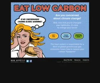 Eatlowcarbon.org(Eat Low Carbon) Screenshot