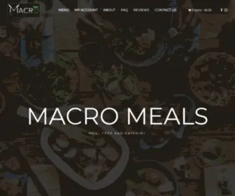 Eatmacromeals.com(Macro Meals) Screenshot