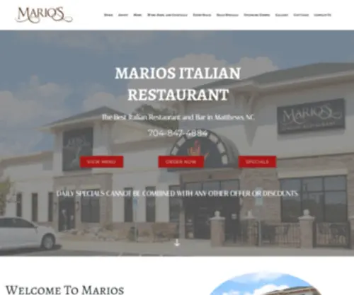 Eatmariospizza.com(Eatmariospizza) Screenshot