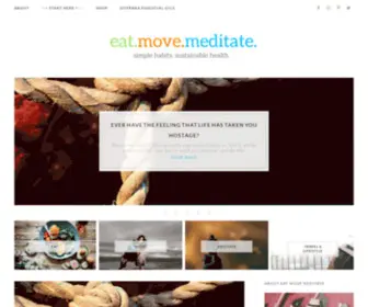 Eatmovemeditate.com(Eat.Move.Meditate.Wellbeing for women of culture) Screenshot