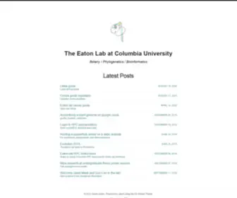 Eaton-Lab.org(The Eaton Lab at Columbia University) Screenshot